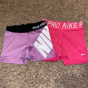 Size medium Nike Pro spandex shorts